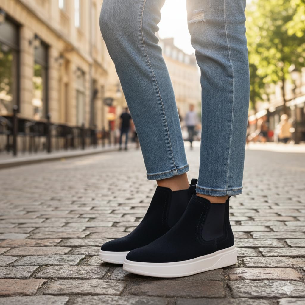 Comfortable men's shoes made of genuine suede leather with a Turkish rubber sole.