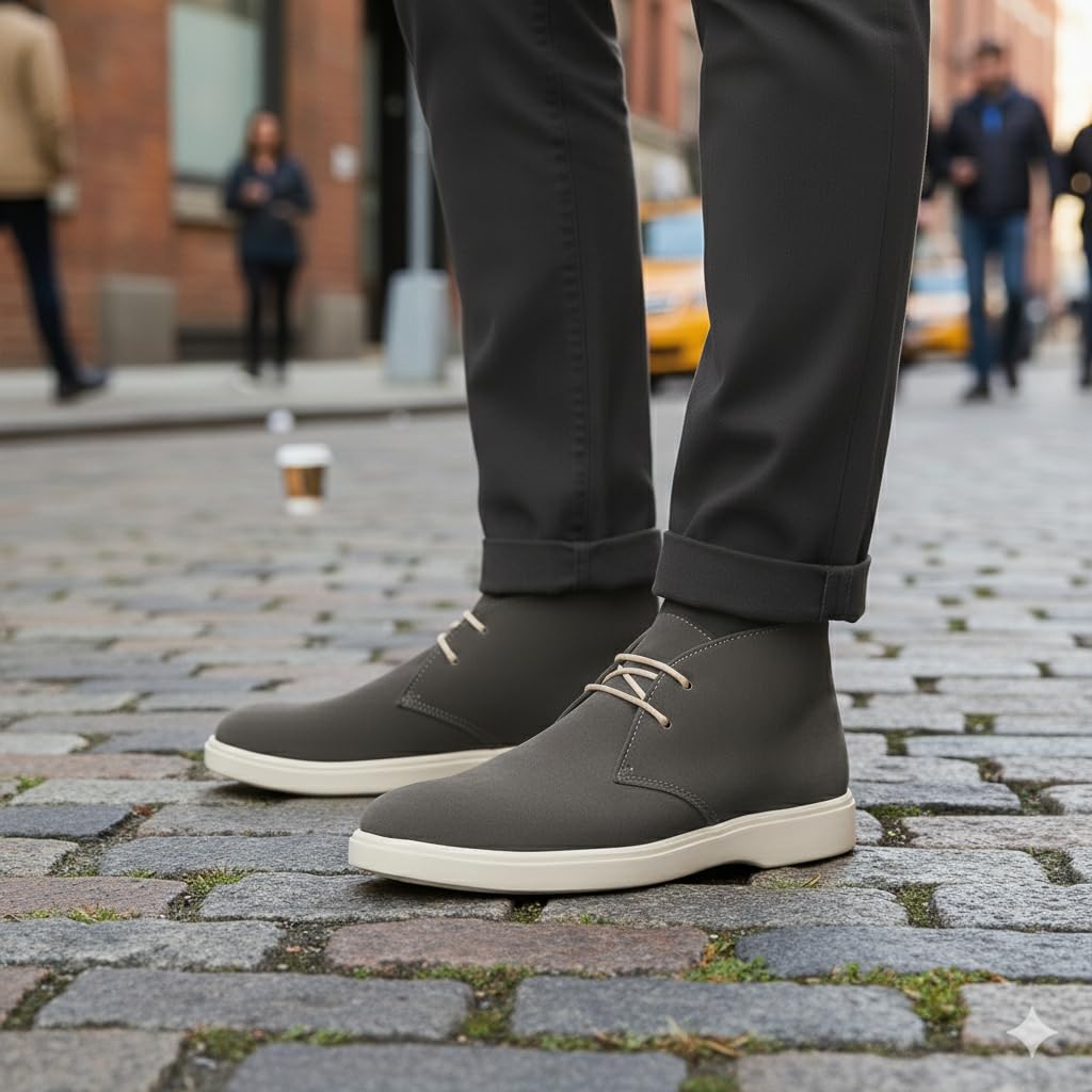 Genuine Leather Suede Turkish Rubber Sole for Men