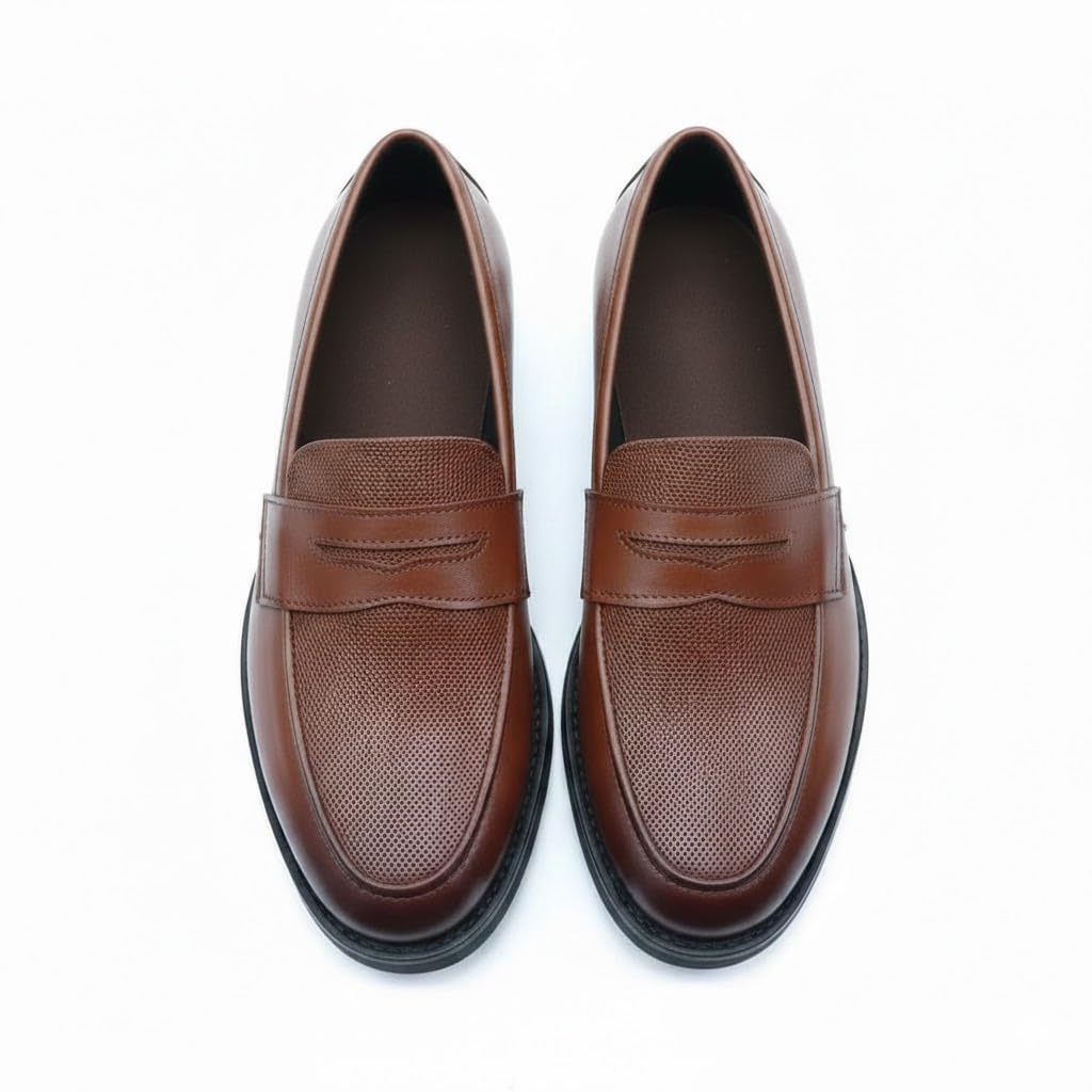 Men’s black leather loafers – formal elegance with a modern touch and a comfortable sole for all-day walking.   - X11
