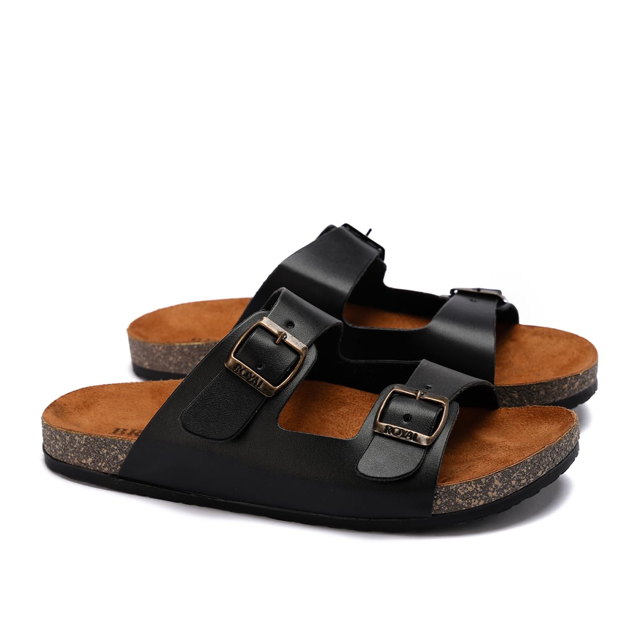 Men genuine leather slipper fashion casual look - Anti-slip  - Code 102