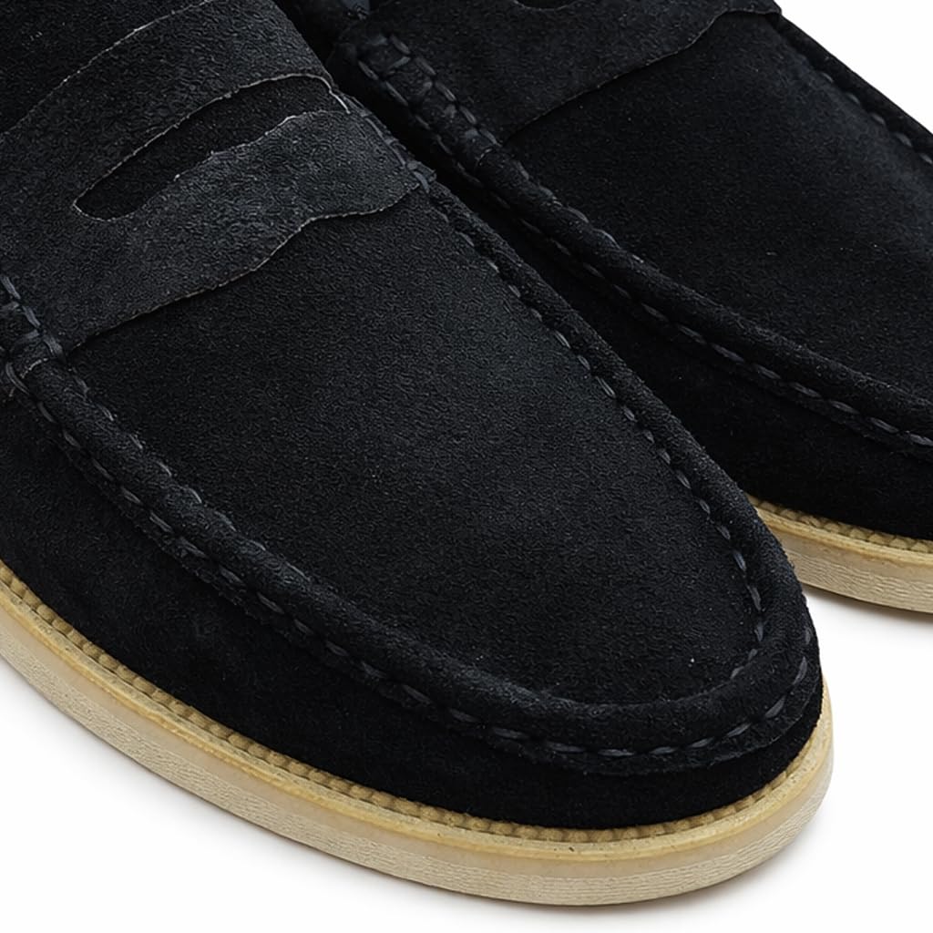 Men’s suede loafers – modern moccasin design, lightweight and extremely comfortable for daily and casual wear.  - K2