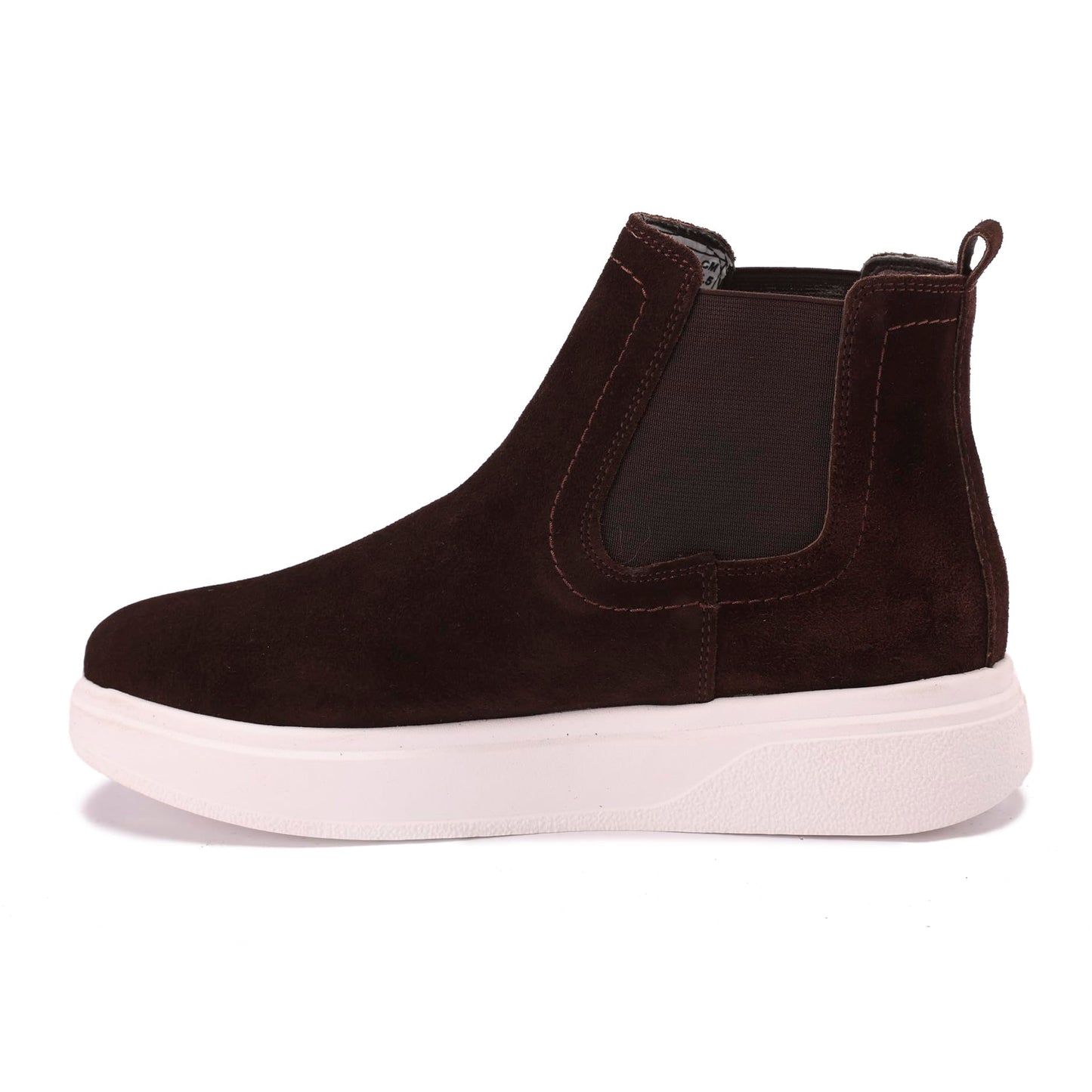 Comfortable men's shoes made of genuine suede leather with a Turkish rubber sole.