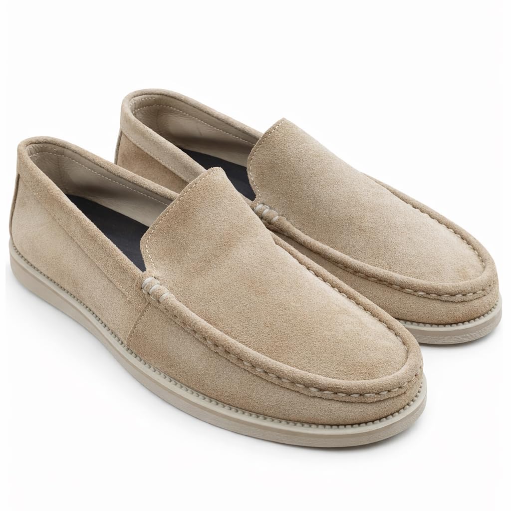 Men’s suede loafers – modern moccasin design, lightweight and extremely comfortable for daily and casual wear. - K1