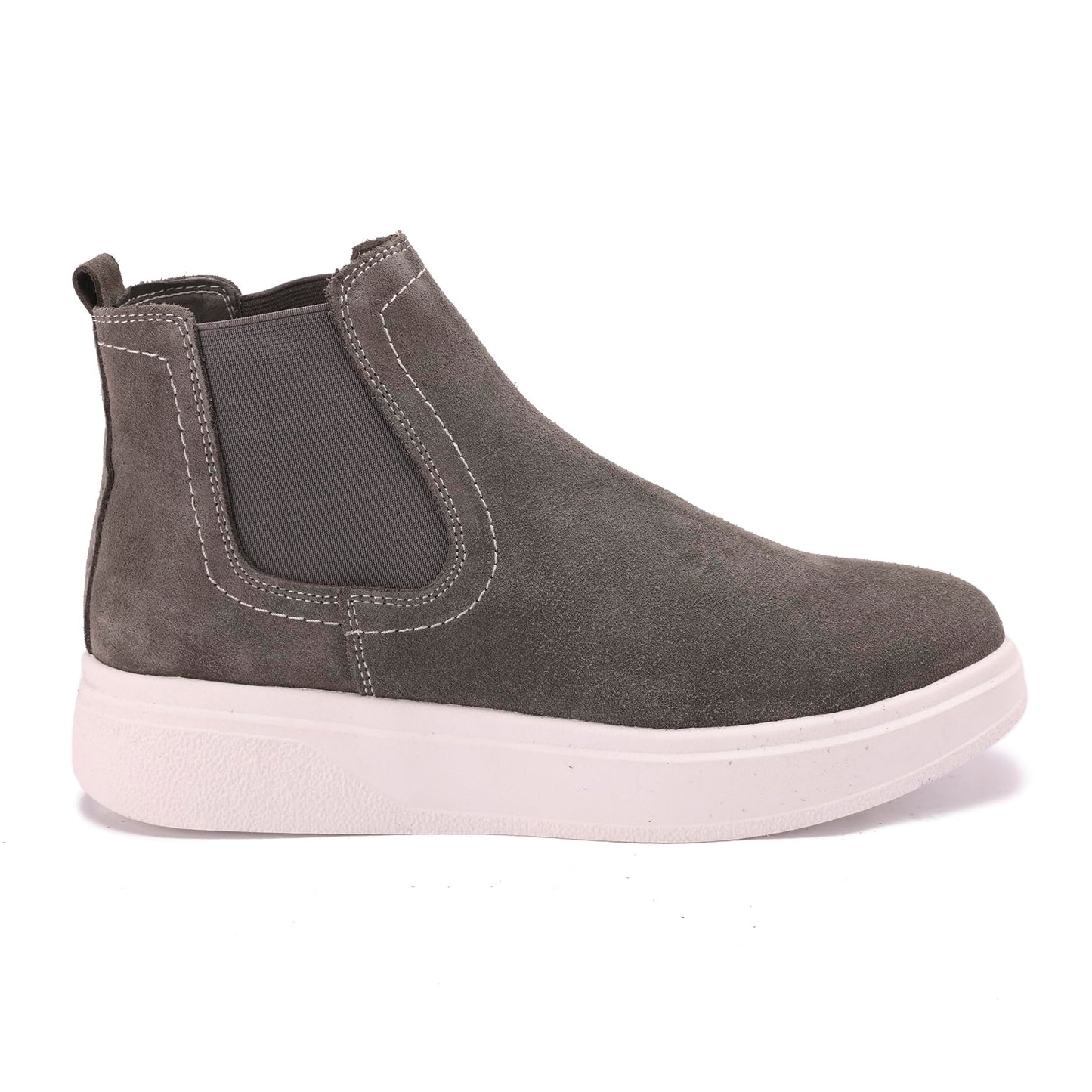 Comfortable men's shoes made of genuine suede leather with a Turkish rubber sole.