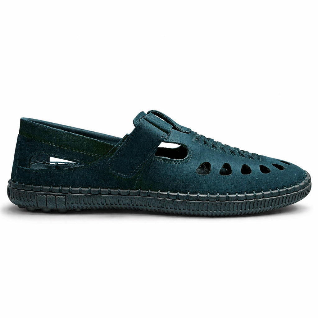 Men's genuine leather mesh sandals – luxurious suede material | All-day comfort and style