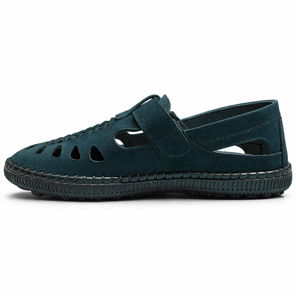 Men's genuine leather mesh sandals – luxurious suede material | All-day comfort and style