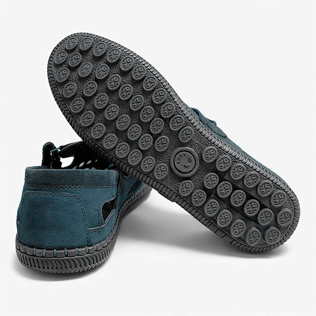 Men's genuine leather mesh sandals – luxurious suede material | All-day comfort and style