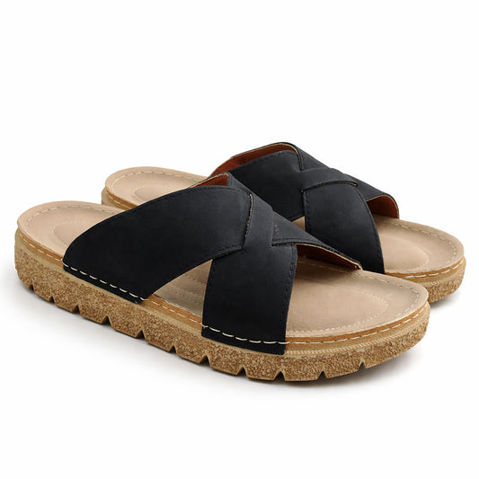 Comfortable men's slippers with a modern design – lightweight orthopedic sole – suitable for everyday use, indoors and outdoors