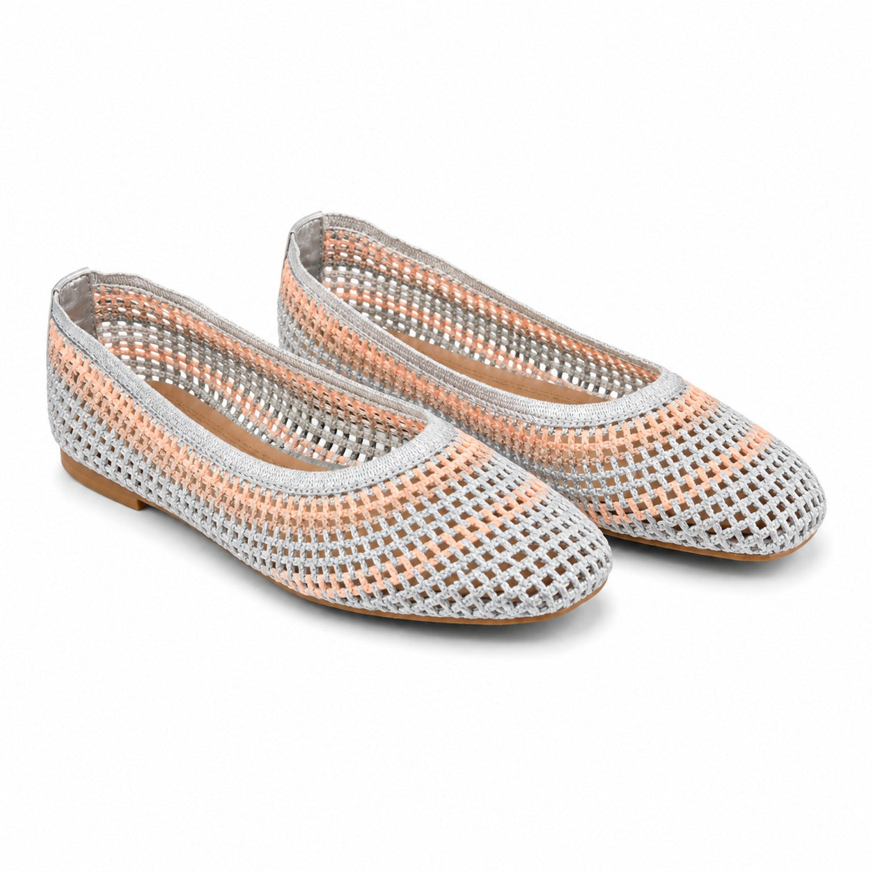 Women's Woven Ballet Flats – Code T4